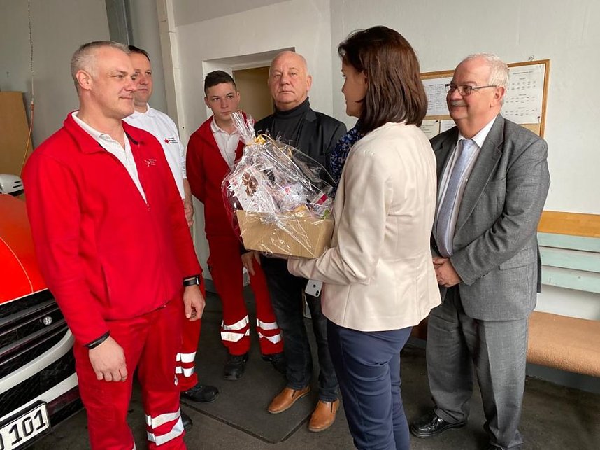 Weihnachtsbesuche der Landr&auml;tin im Kyffh&auml;userkreis