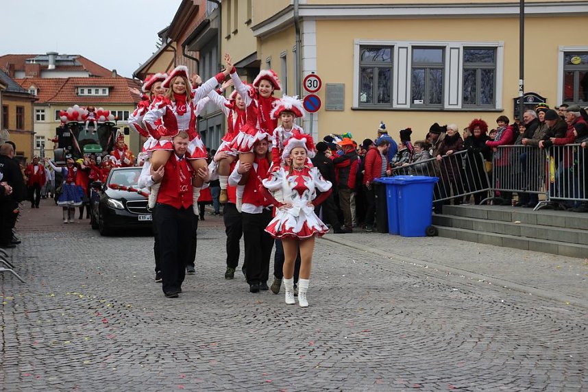 Rosenmontag auf dem Markt Sondershausen