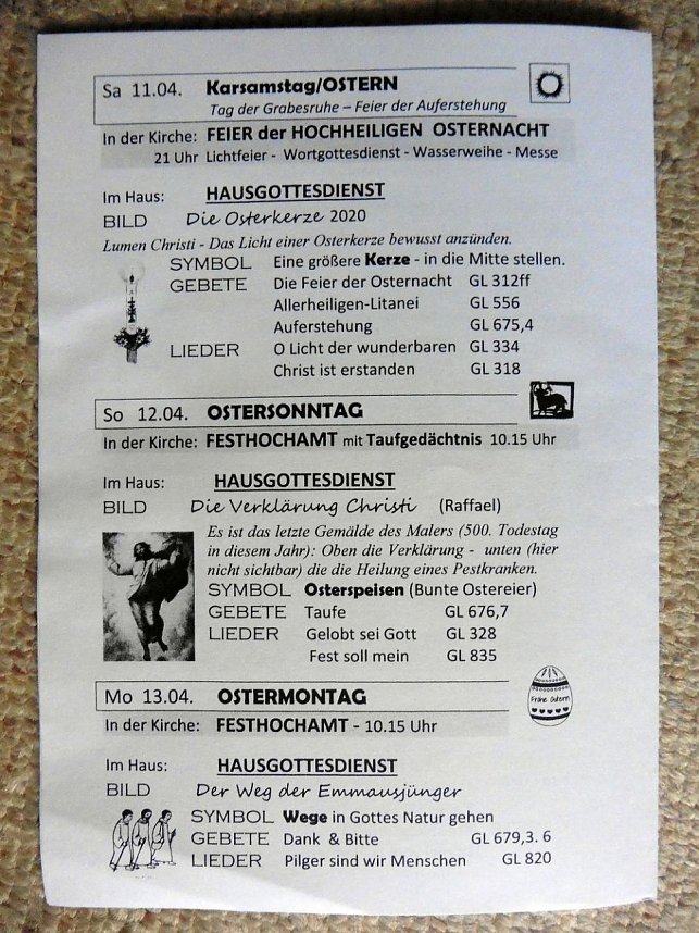 Neue Wege beim Gottesdienst