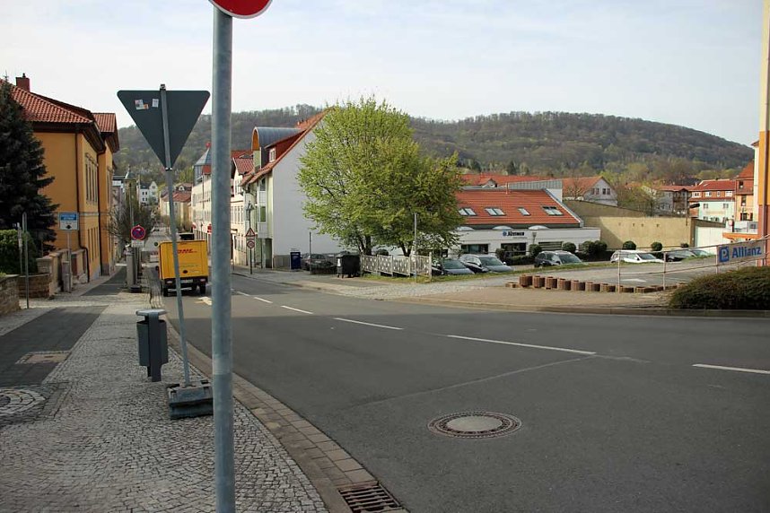 Weitere Stra&szlig;ensperre in Sondershausen