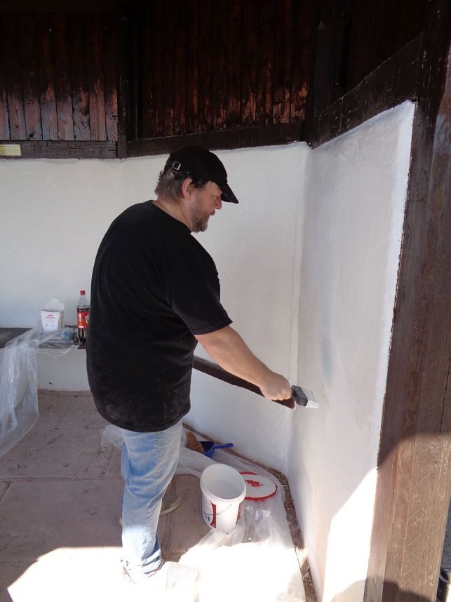 Renovierungsarbeiten an der Schutzh&uuml;tte Hornungsh&ouml;he