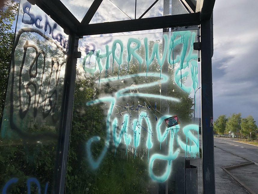 Bilder der Schmierereien