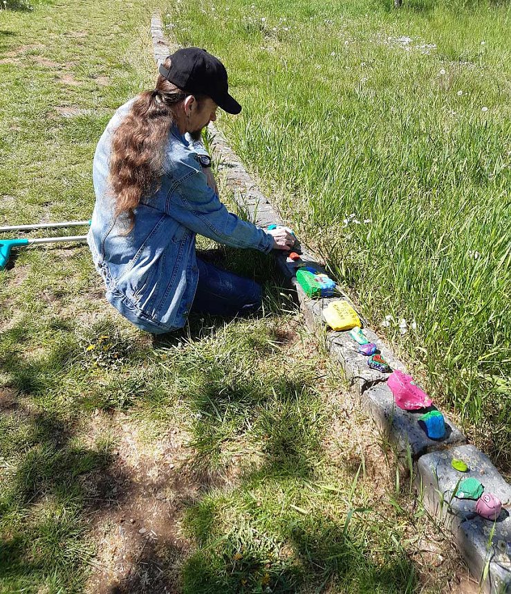 VdK Ortsverband Artern verl&auml;ngert Steinkette