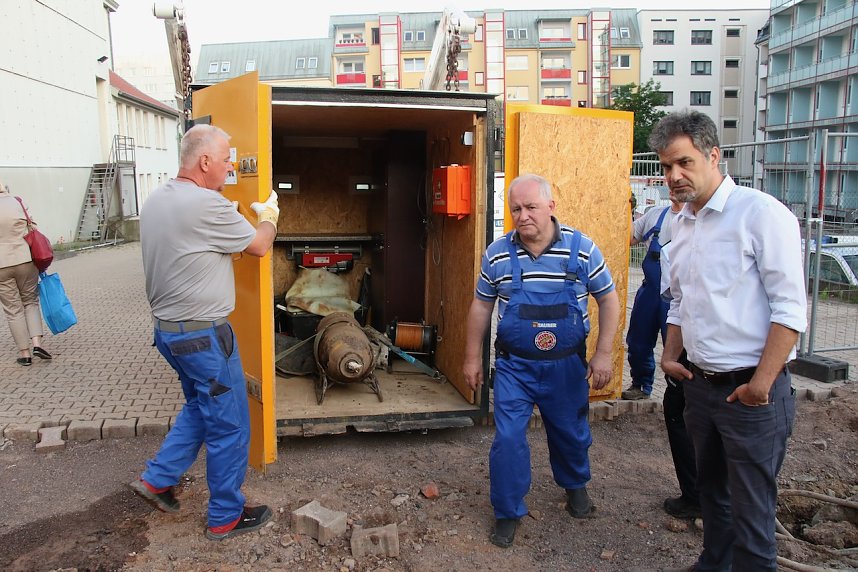 Am Nordh&auml;user Theater wurde heute ein weiterer Blindg&auml;nger aus dem zweiten Weltkrieg erfolgreich entsch&auml;rft