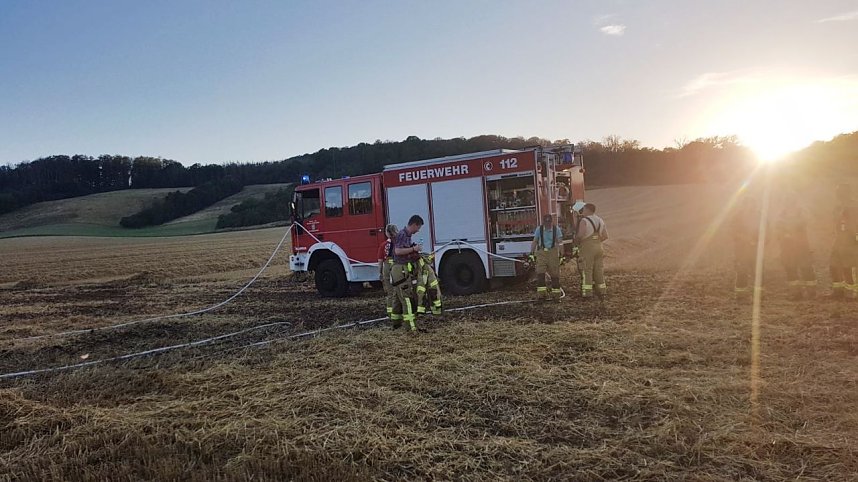 Feldbrand auch im Kyffh&auml;userkreis
