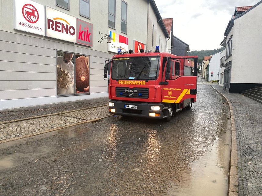 Viel Regen in kurzer Zeit: Feuerwehr im Einsatz