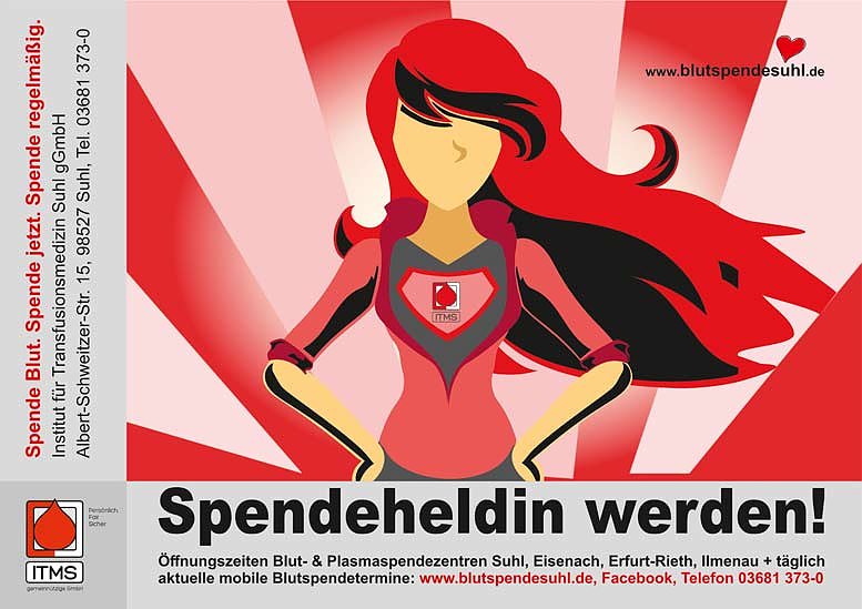 Suhler Blutspendedienst ringt um Spendeheldinnen und Spendenhelden