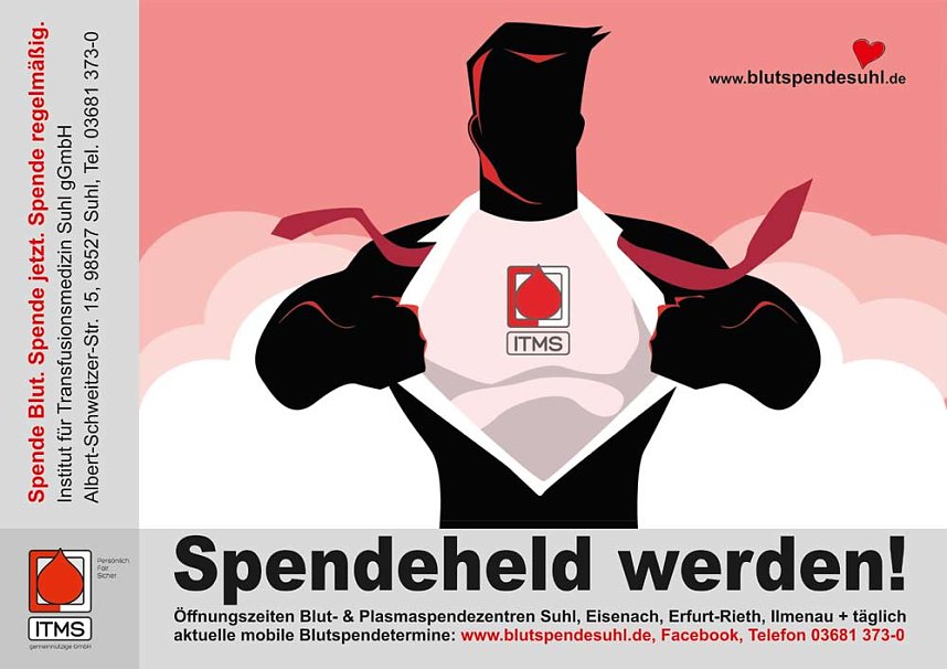 Suhler Blutspendedienst ringt um Spendeheldinnen und Spendenhelden