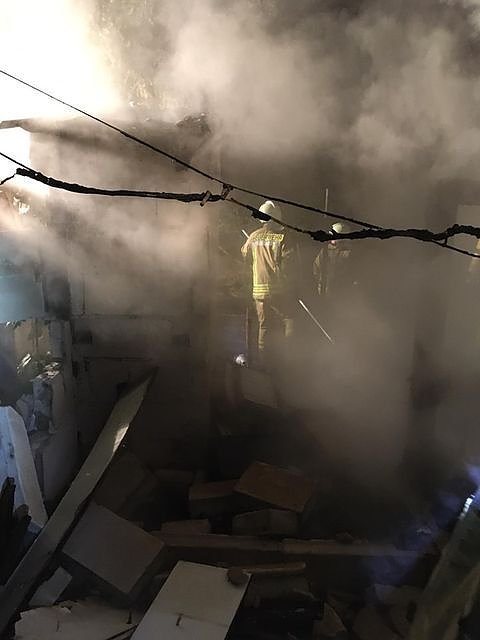 Gartenlaubenbrand in Ro&szlig;leben