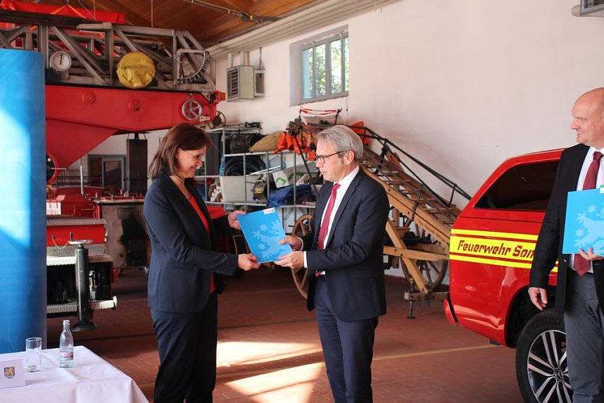 Gleich vier F&ouml;rderbescheide gingen in den Kyffh&auml;userkreis