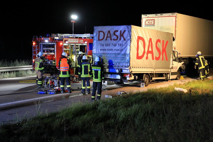 Schwerer Unfall auf der A 38