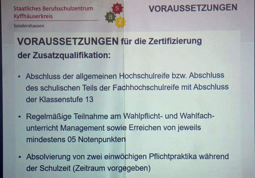 Auftaktveranstaltung f&uuml;r das Berufliche Gymnasium+
