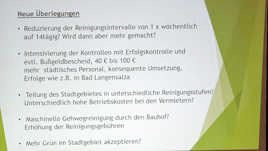 Neue Stra&szlig;enreinigungsgeb&uuml;hr soll kommen