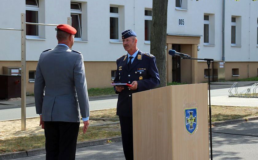 Verabschiedungsappell am Bundeswehrstandort Sondershausen