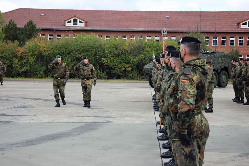 Kommandeurswechsel beim Panzerbataillon 393 "Th&uuml;ringer L&ouml;we" in der Kyffh&auml;user Kaserne Bad Frankenhausen statt....