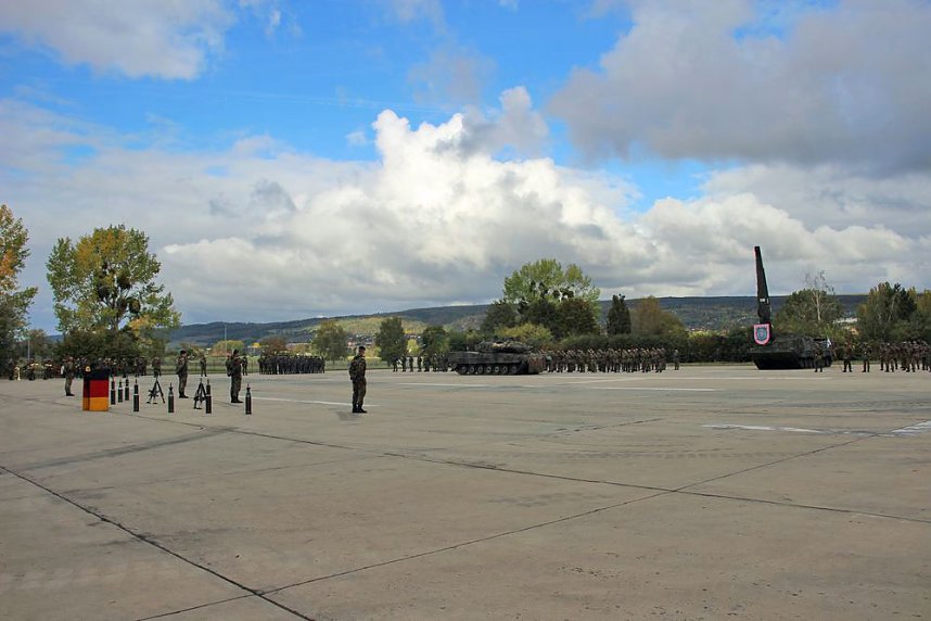 Kommandeurswechsel beim Panzerbataillon 393 "Th&uuml;ringer L&ouml;we" in der Kyffh&auml;user Kaserne Bad Frankenhausen statt....