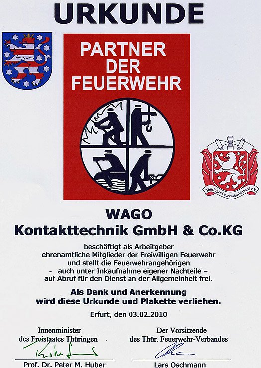 WAGO - Partner der Feuerwehr