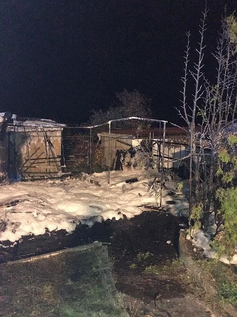 Gartenlaubenbrand in Ro&szlig;leben