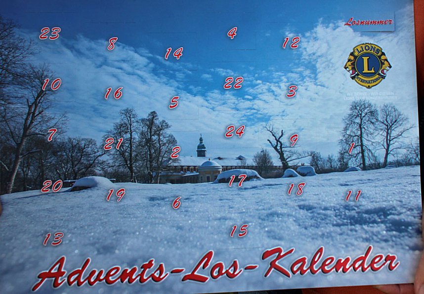 Advents-Los-Kalender 2020 kommt in den Verkauf