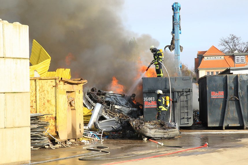 Gro&szlig;brand in Bebra