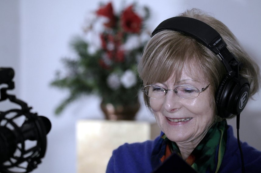 Fr&ouml;hliche Gesichter bei den Aufnahmen