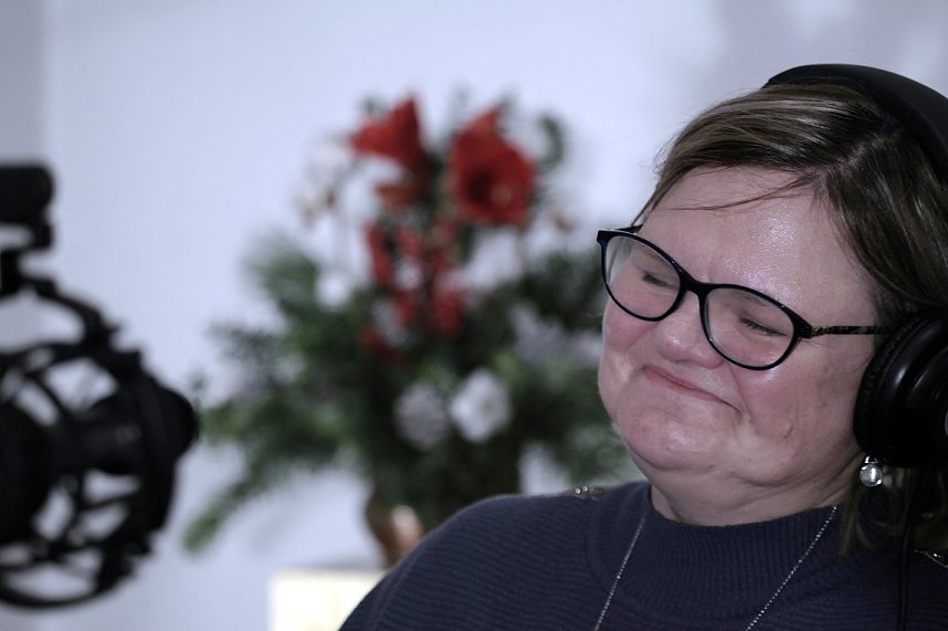 Fr&ouml;hliche Gesichter bei den Aufnahmen