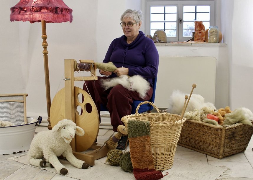 Kunstwerke aus Filz von Gabriele Hoffmann im Regionalmuseum Bad Frankenhausen