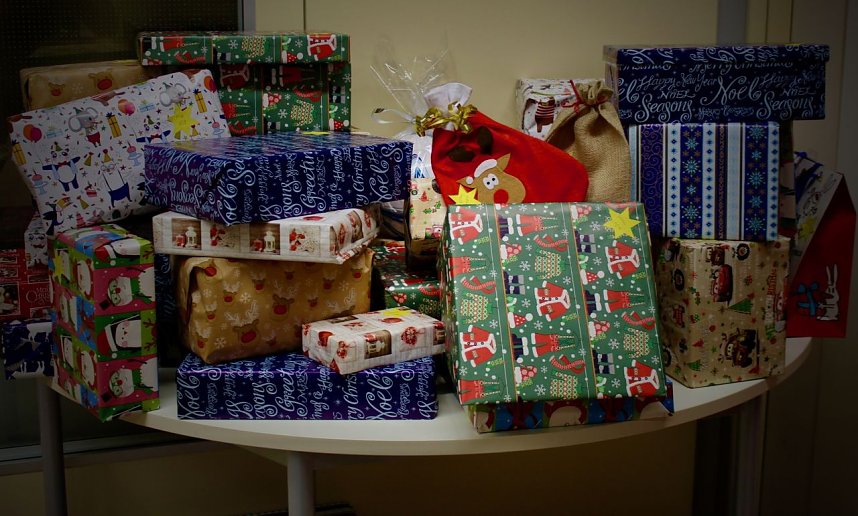 Viele Geschenke wurden schon abgegeben