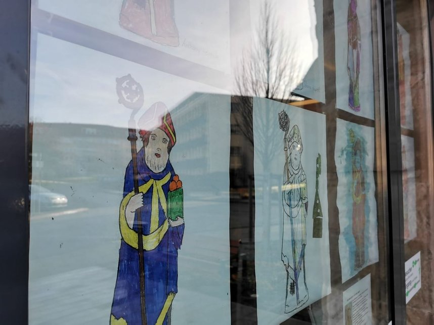 Geschm&uuml;ckte Schaufenster in Sondershausen