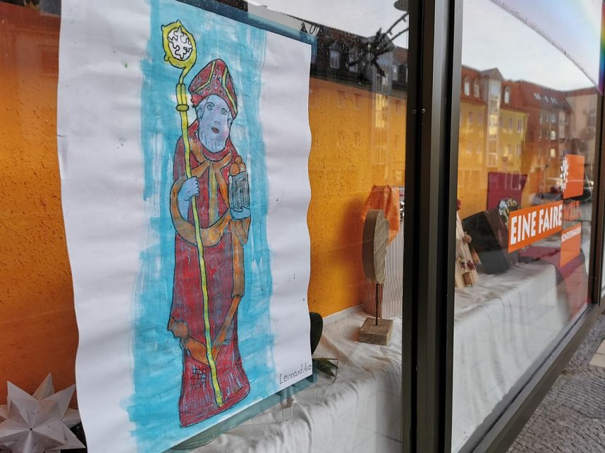 Geschm&uuml;ckte Schaufenster in Sondershausen