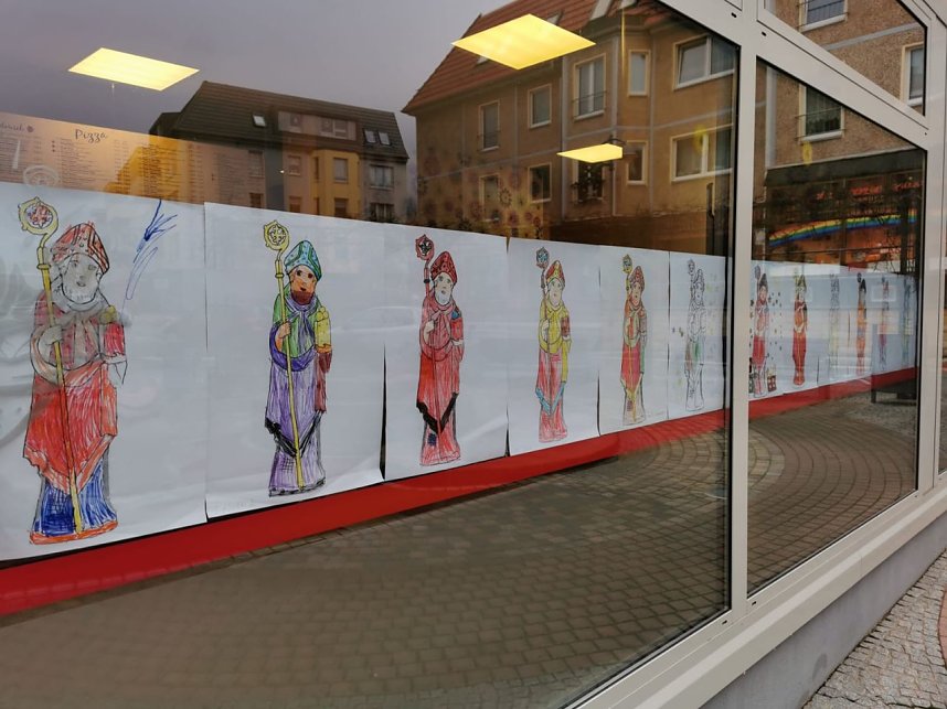 Geschm&uuml;ckte Schaufenster in Sondershausen