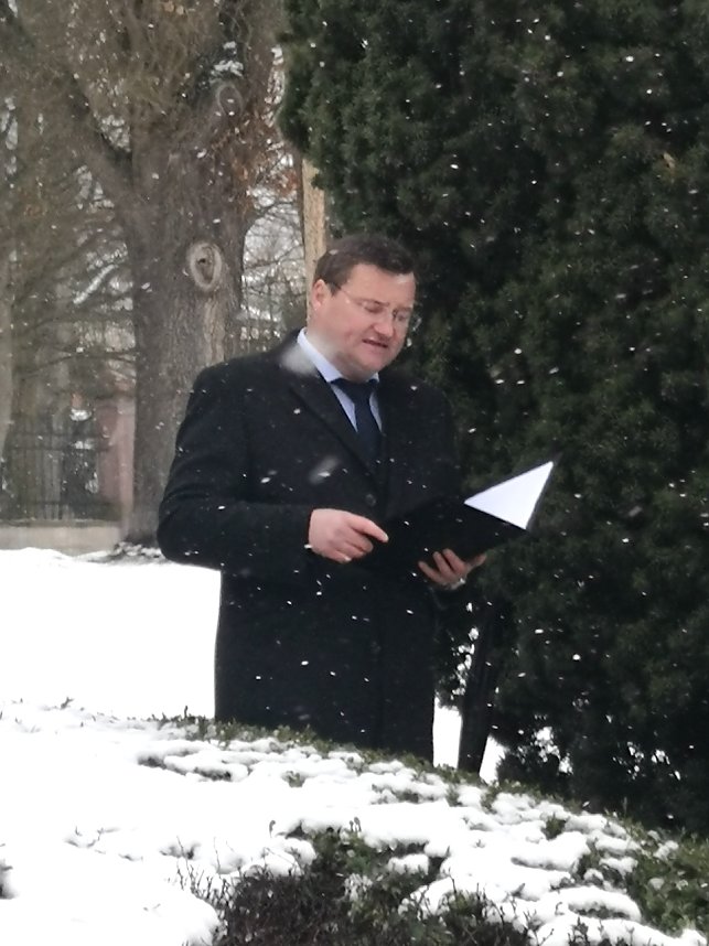 Stefan Schard gedenkt der Opfer 