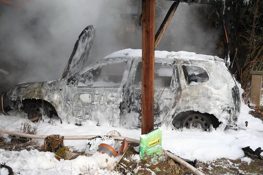 Autobrand in Niederspier