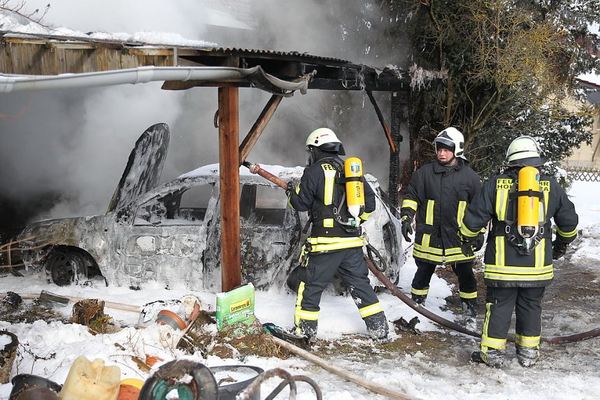 Autobrand in Niederspier