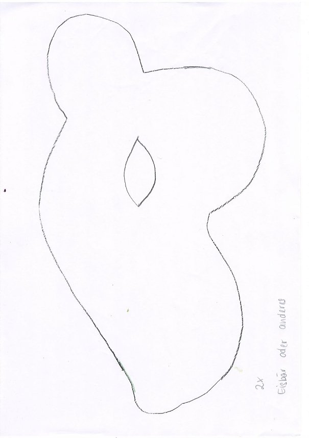 Masken basteln Eisb&auml;r