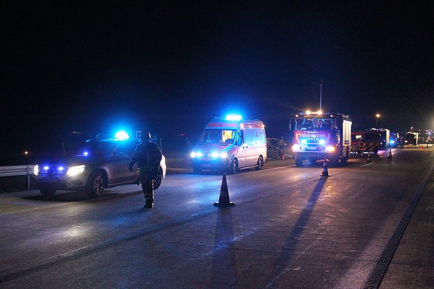 Unfall auf der Autobahn