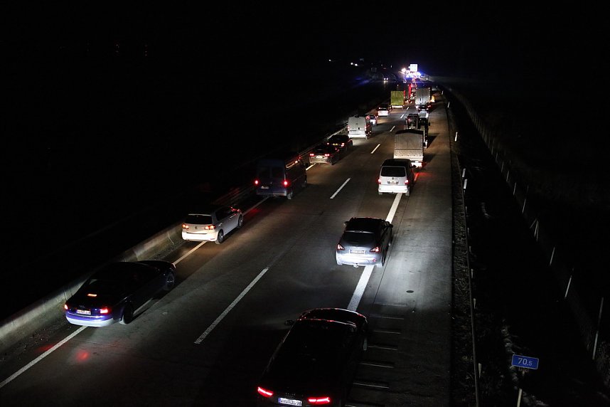 Unfall auf der Autobahn