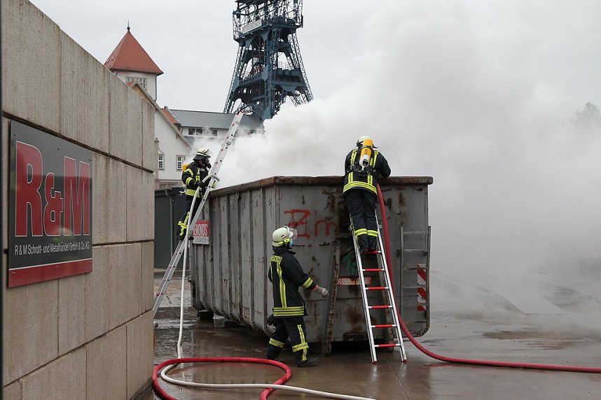 Containerbrand in Sondershausen