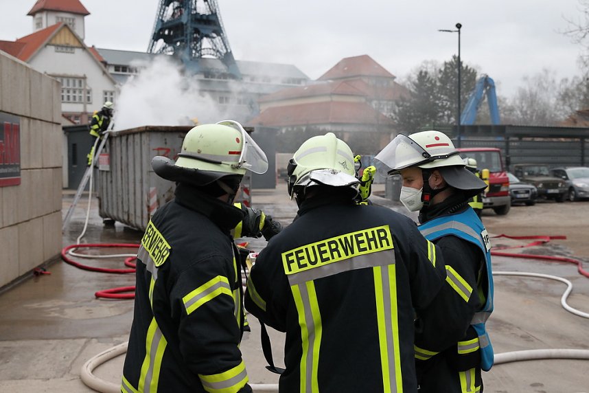 Containerbrand in Sondershausen