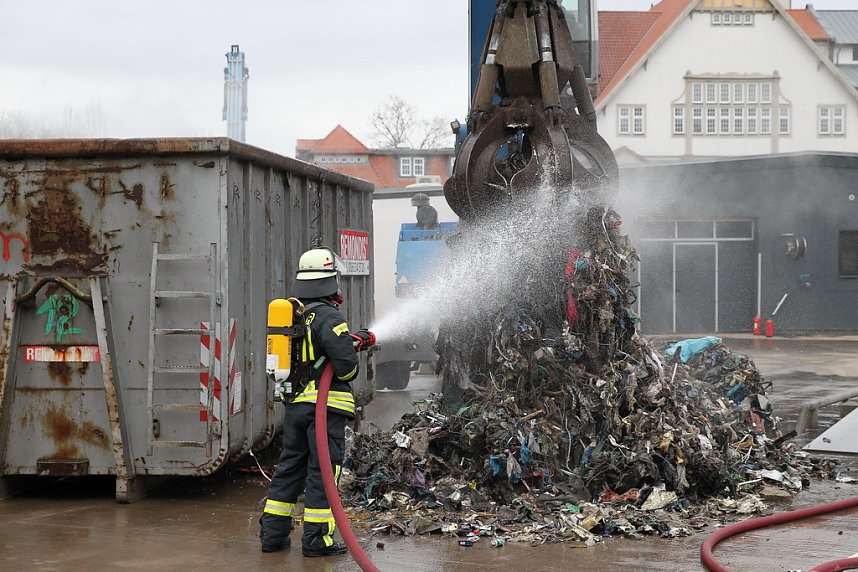 Containerbrand in Sondershausen