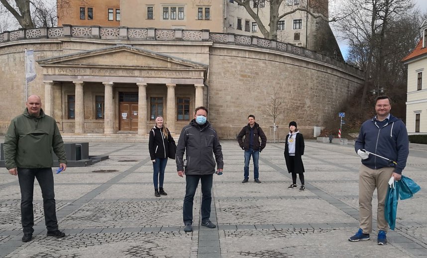 Aktion "saubere Stadt" in Sondershausen