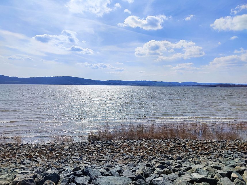 Peter Blei unterwegs am Stausee Kelbra