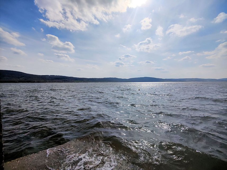 Peter Blei unterwegs am Stausee Kelbra