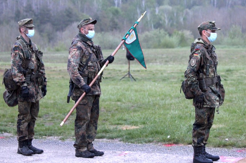 Vereidigungzeremonie der Rekruten der Bundeswehr Sondershausen