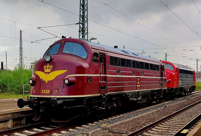 Die d&auml;nische Diesellok NOHAB aus dem Jahre 1957