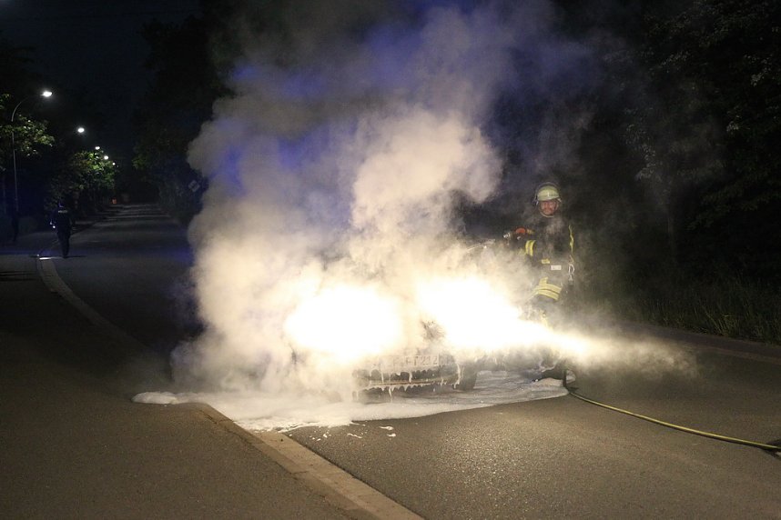 Fahrzeugbrand in Sondershausen