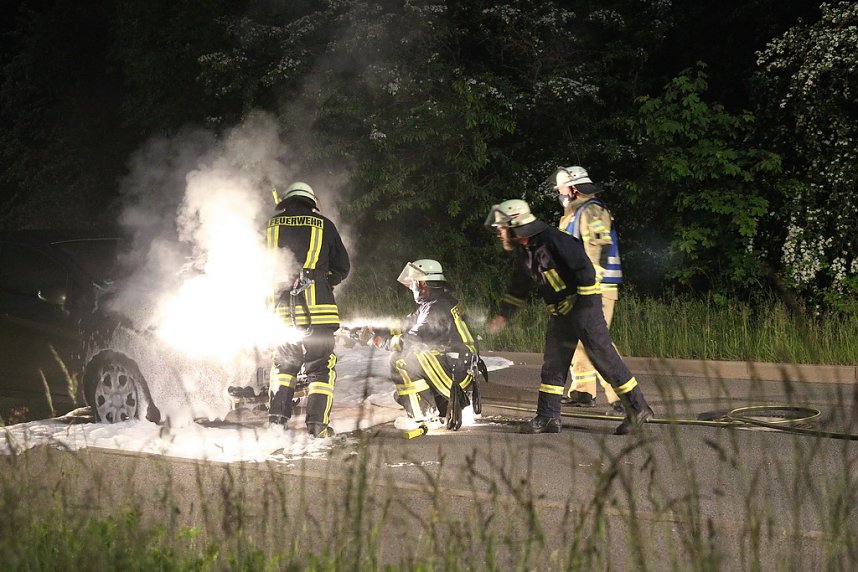 Fahrzeugbrand in Sondershausen