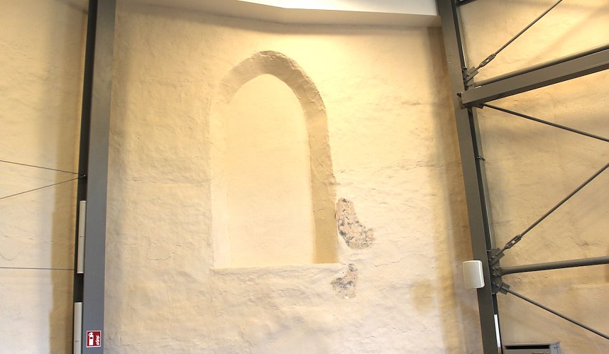 Verborgenes Wandgem&auml;lde in der Cruciskirche in Sondershausen