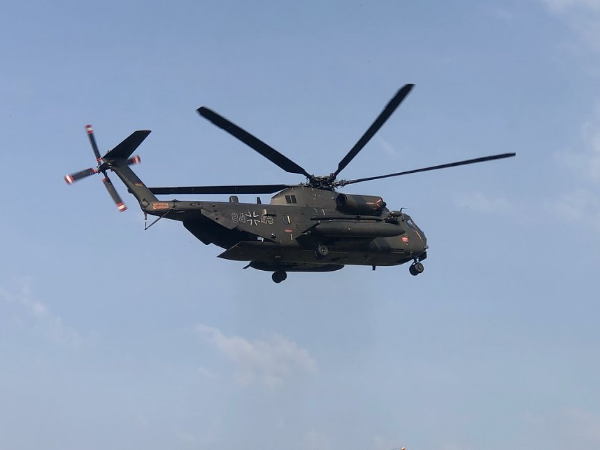 Bundeswehrhubschrauber &uuml;ber Sondershausen