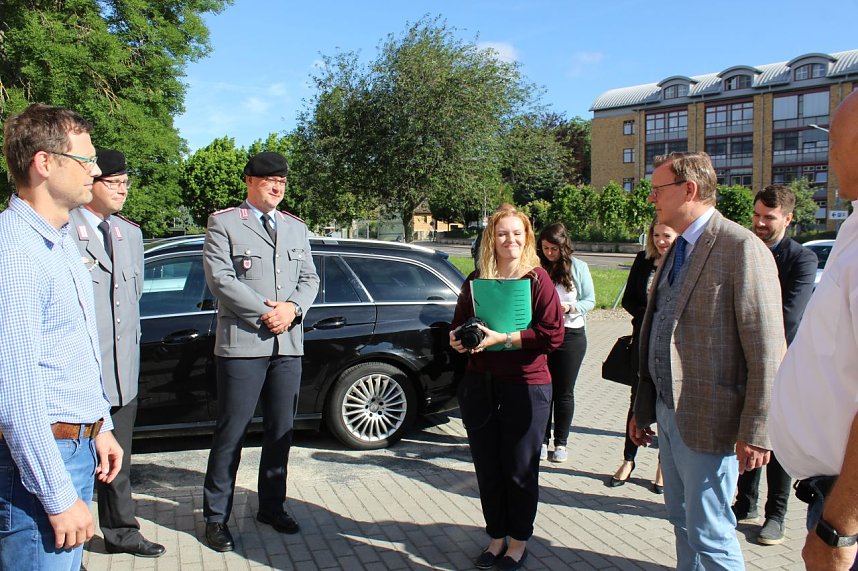 Besuch von Ministerpr&auml;sident Ramelow im DRK Kyffh&auml;userkreisverband in Sondershausen